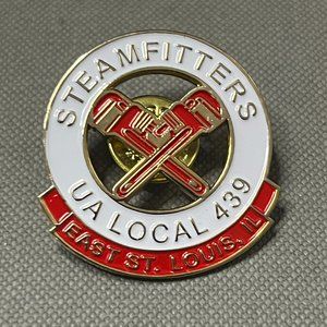 Steamfitters Union Pin. UA Local 439 East St. Louis. IL.